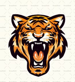 Brüllender Tiger